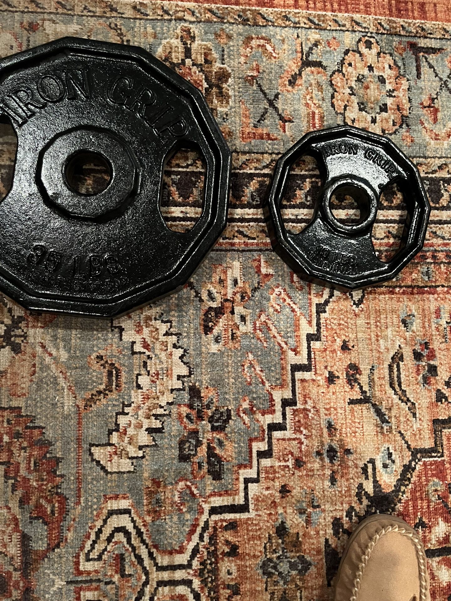 35 Lbs. 10 Lbs. Olympic Plates Weights One Each