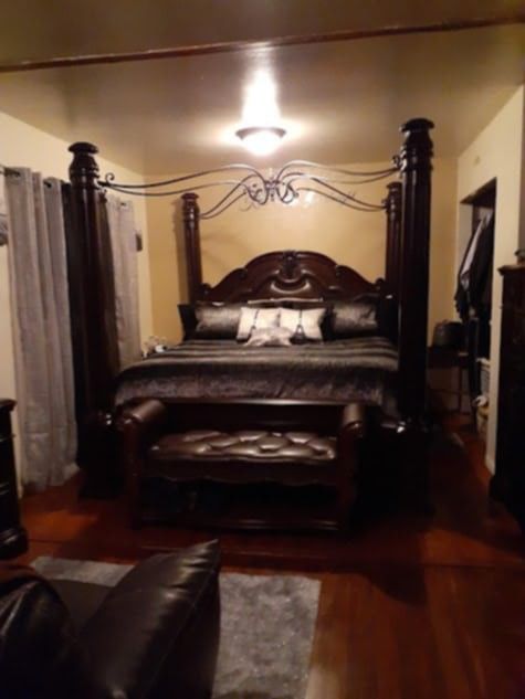 Bedroom Set With Marble Inlay