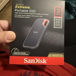 SanDisk extreme2 tb portable ssd water proof
