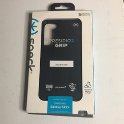 Speck Products Black White Presidio2 Grip for Samsung Galaxy S22+ Casing