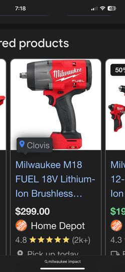 M18 FUEL 18V Lithium Impact