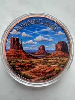 5oz Copper Monument Valley Colorized Commemorative Coin