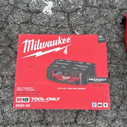 Milwaukee M18 Pack out Radio Plus Charger