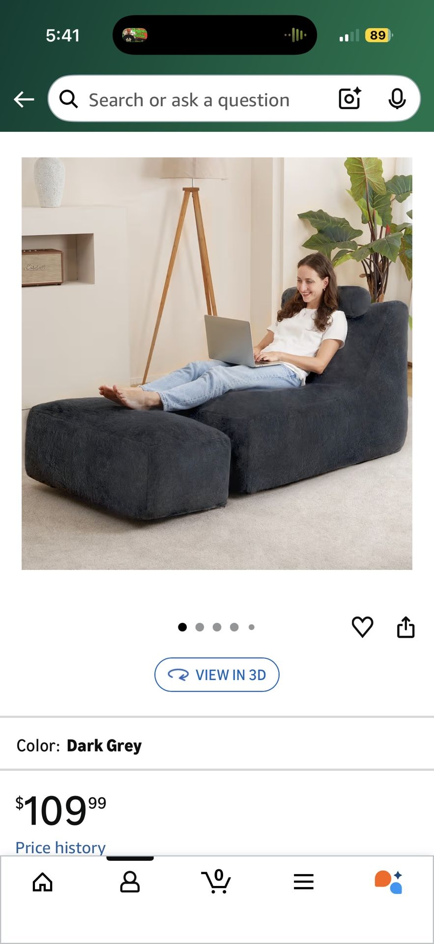 Bean Bag Chair Large Indoor Beanbag Sofa