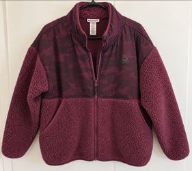 Reebok Sherpa Fleece Zip-Up Jacket