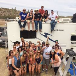 Country Thunder 4 campsites together crazy coyote