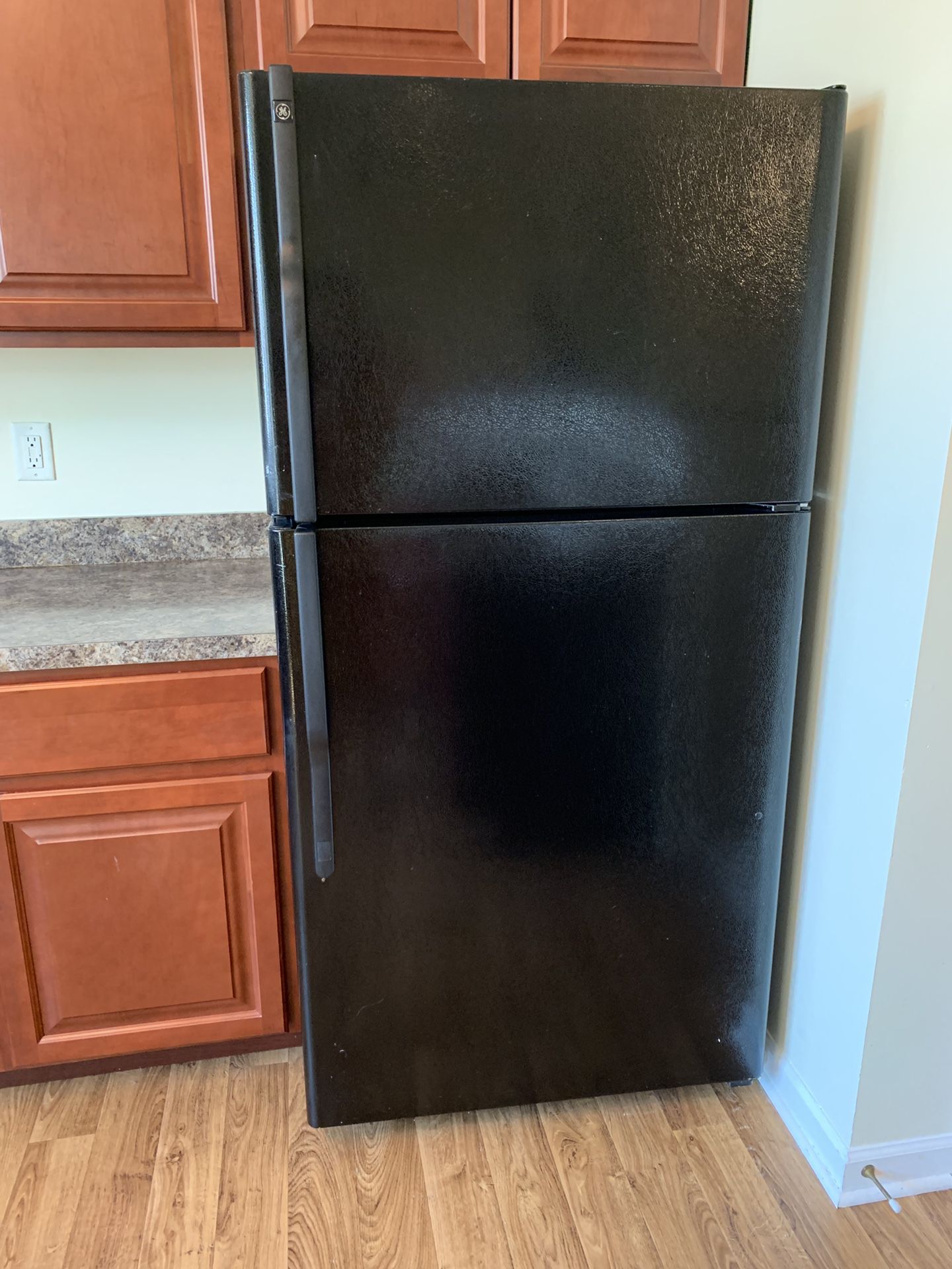 Black Refrigerator with Ice Maker