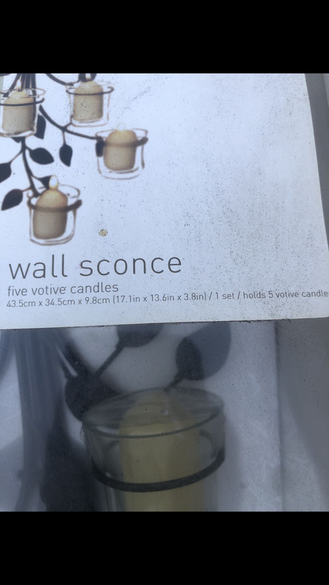Five Votive Candle Wall sconce, home brand