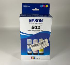EPSON EcoTank Ink T502 Tri-Color Ink Cartridges (Cyan, Magenta, Yellow) 10/2028