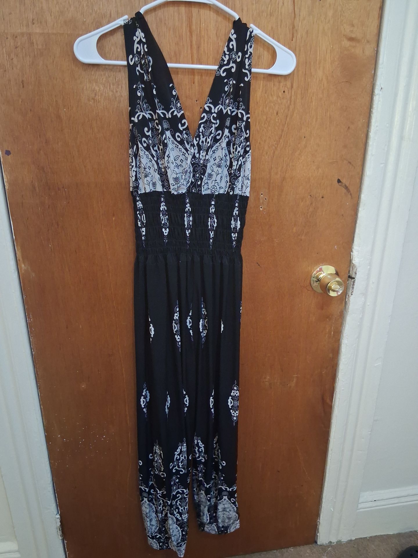 Black and white romper