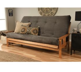 Futon Grey And Wood