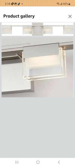100-Watt Matte Nickel Integrated LED Bath Light