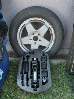 Spare tire and jack