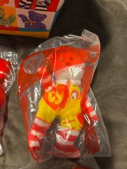 Ty Ronald McDonald Beanie Baby Bear Sealed