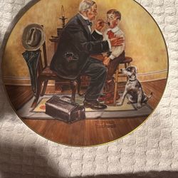  Country Doctor Norman Rockwell Plate