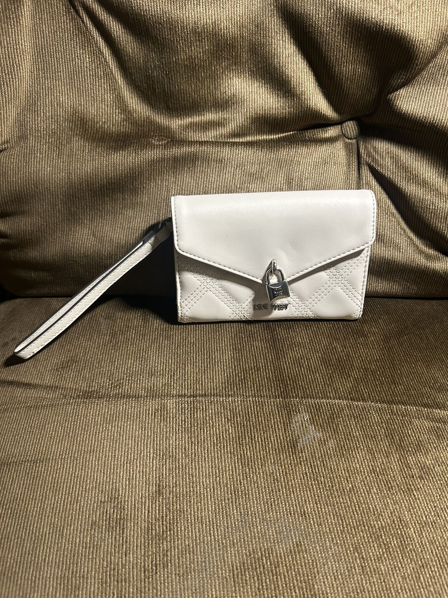 Nine West Quilted Leather Wristlet Wallet