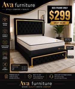 Queen bed frame