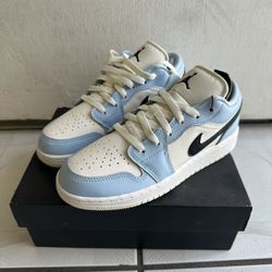 Jordan 1 Low Ice Blue Size 4y