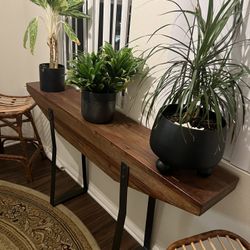 Modern Solid Wood Console Table – 58 inch