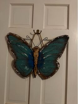 Butterfly wood decoration
