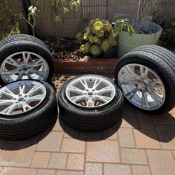 Tesla Model Y 19 Inch Gemini Wheels with Continental Protact Tires