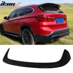 Fits 2016-2022 BMW X1 F48 IKON Style Gloss Black Rear Window Roof Spoiler Wing ABS