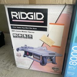 Ridgid 7inch tile saw