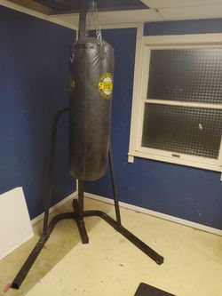 punching bag 100lb and stand