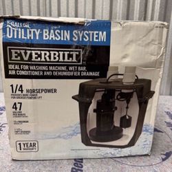 🔥1/4 HP Pre-Plumbed Sink Tray System Sump Pump (Retail $370)