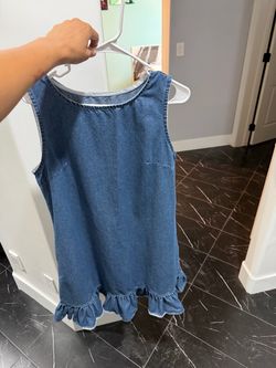 $15; New sleeveless denim dress