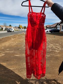 Red Lace Dress