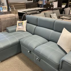ON SALE‼️ COZY SLEEPER STYLE SECTIONAL $1299🥰😍💤