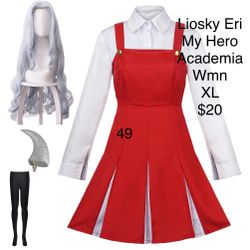 Liosky Eri My Hero Academia Women XL Anime Cosplay Costume