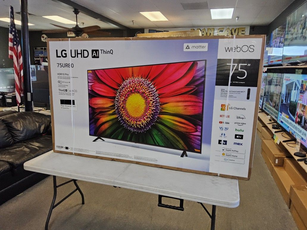 LG 75 INCH UHD TV'S 75UT8000 IN STOCK W/WARRANTY MAGIC REMOTE BLUETOOTH - PAYMENT PLANS