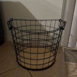 Wire storage basket