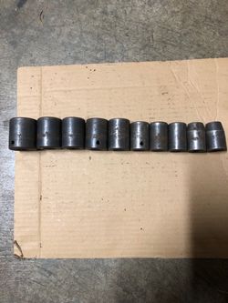 Husky USA 10-Piece 1/2” Drive Impact Socket Set Metric