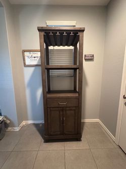Solid wood wine cabinet-Jaxson style