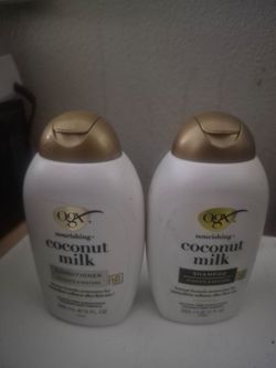 OGX Nourishing + Coconut Milk shampoo and conditioner