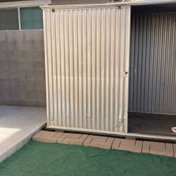 Aluminum Storage Shed 6 Feet High 8feet Long And 4 Feet Deep 