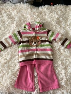 9 month fleece baby girl outfit