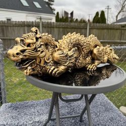 The Golden Dragon Statue