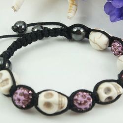 Purple Skull Bracelet 