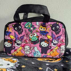 NEW PINK HELLO KITTY SANRIO HALLOWEEN SMALL TRAVEL HANDBAG