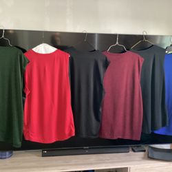 Unisex sleeveless Gym Shirts Sold Lot Of Six/$12 Downtown stuart 