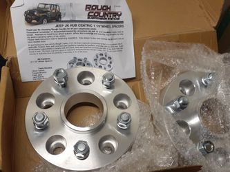 Rough Country 1091 1.5" Wheel Spacers 5x5 for Jeep Wrangler JK Grand Cherokee