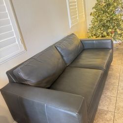 Genuine Leather Loveseat – $150 (Originally $1500 from Macy’s)