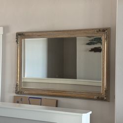 Ornate Antique gold Framed Mirror