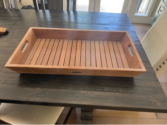 Teak serving tray. - Real teak wood