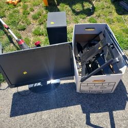 Cordless Base Speaker, TV Mount, Computer Monitor
