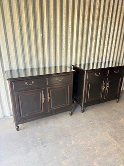 Black nightstands